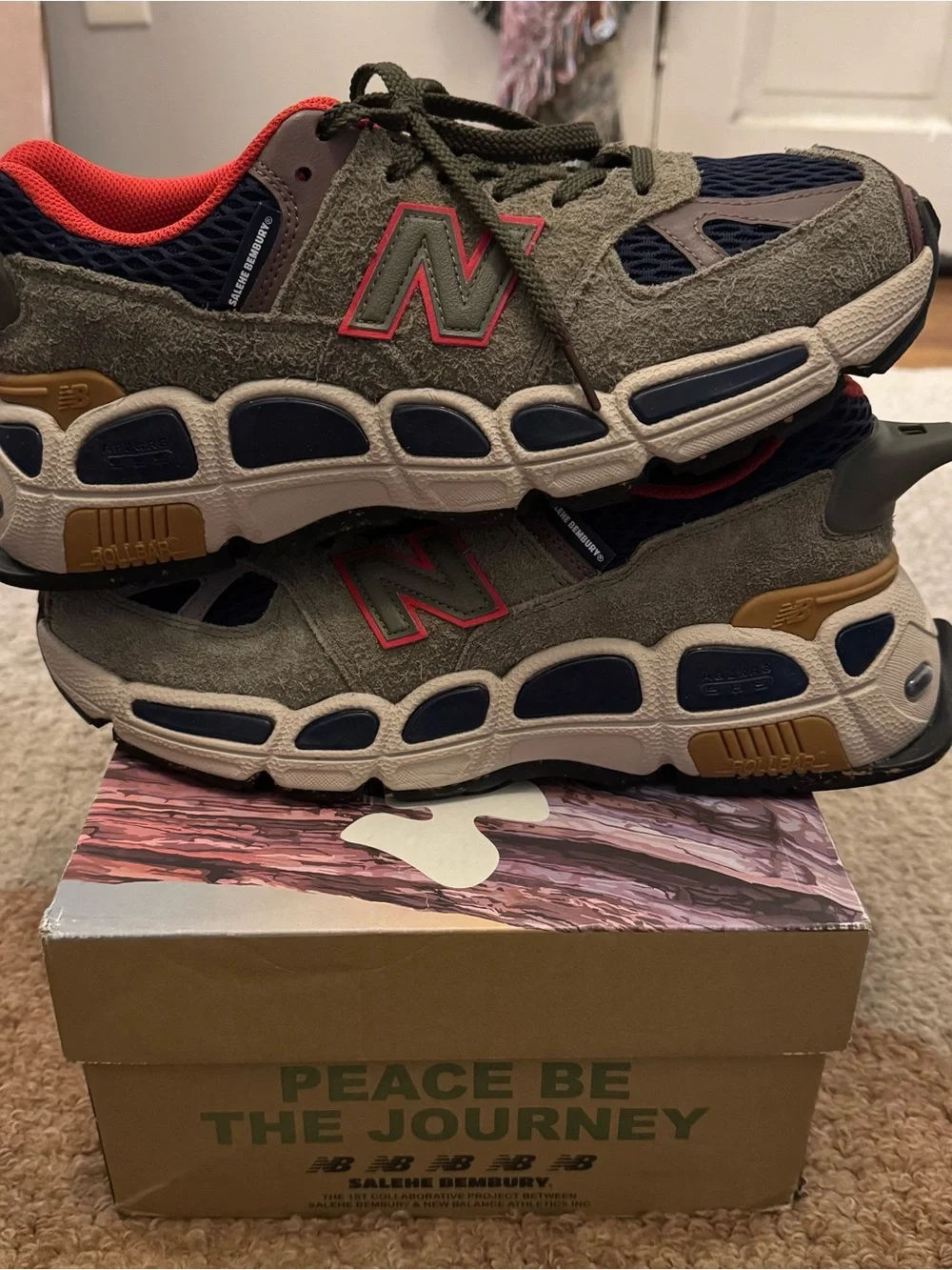 New Balance Salehe Bembury 574 Yurt Forest Green - Size 12